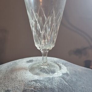 Set of 12 Vintage Pressed Glass Goblets – Mid-Century Modern Petal & Starburst D